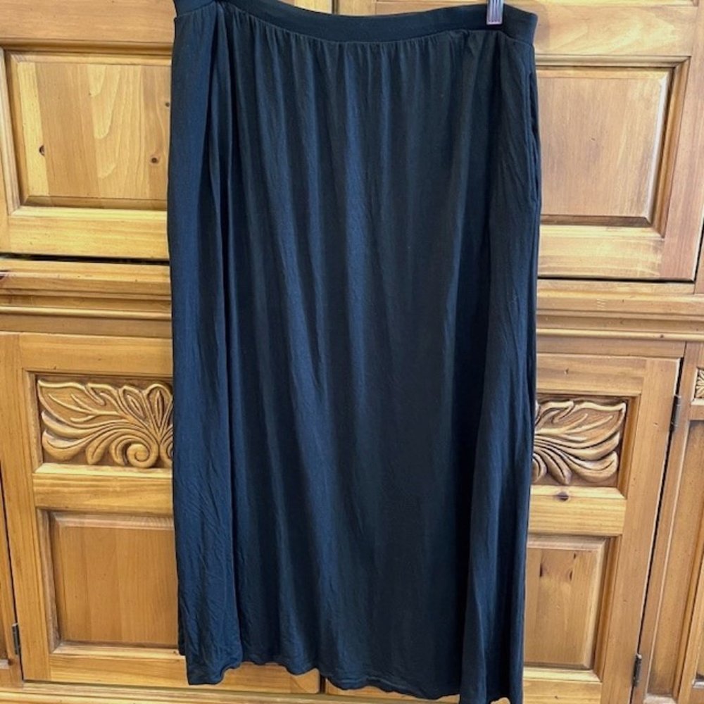 H + M Basic T-Shirt Maxi Skirt - Black - Size L